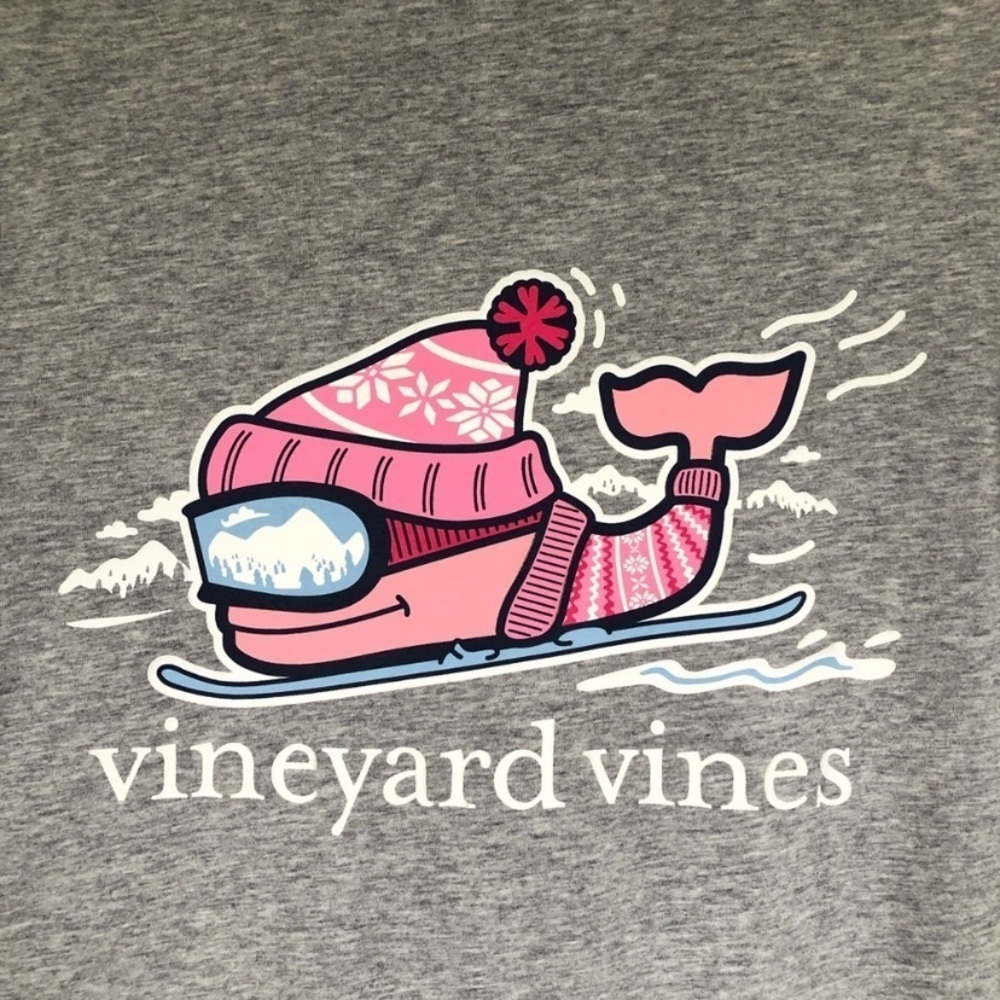 Vineyard Vines Women’s Winter Whale Long Sleeve Lightweight Shirt Size XS - Picture 6 of 14